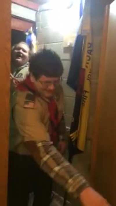 Perfectly cut Boy Scout