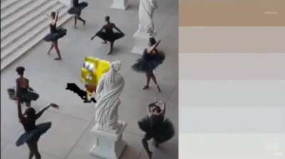 Spongebob hard in the paint