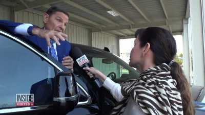 Megachurch preacher Kenneth Copeland gets in reporter's face when questioned about something he said