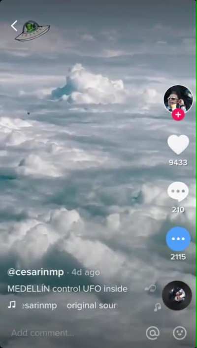 UFO Captured by pilot