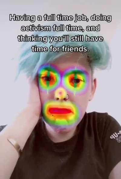 Full time activism = ranting on tik tok