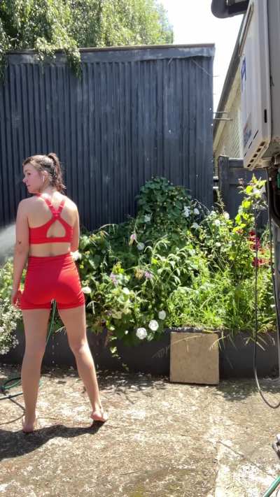 &lsquo;Watering&rsquo; the garden 