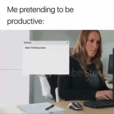 Working hard