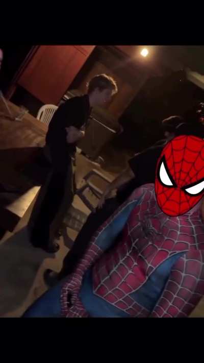 He really is spider man