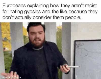 Guys we&rsquo;re the racist ones because Europeans can&rsquo;t be racist.