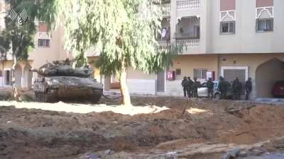 Egoz unit in &ldquo;hamed&rdquo; neighbourhood in khan yunes attacking hamas militants.