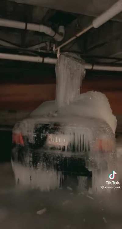 Of all the places for a pipe to burst...