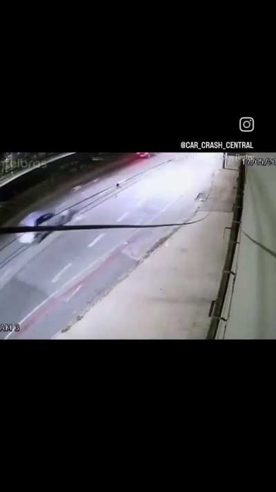 CCTV of T-rells Motorcycle crash