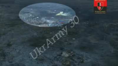BMP-2 using its Shipunov 2A42 30&nbsp;mm to attack Russian positions in Sinkivka region, Kharkiv Oblast.  2nd Mechanized Battalion, 30th Prince Konstanty Ostrogski Mechanized Brigade (23/March/2024)