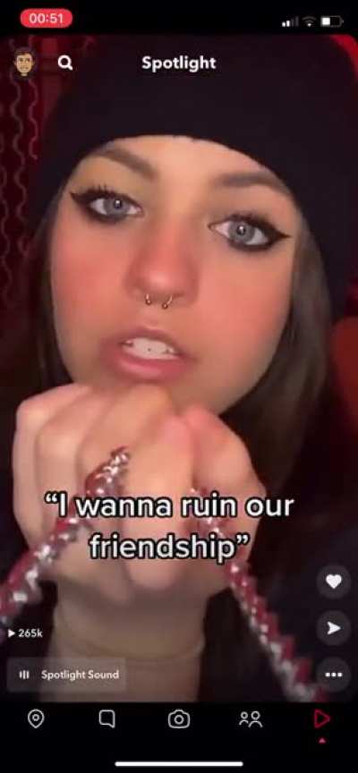 She is out of control