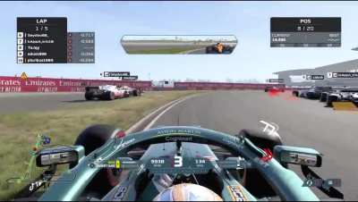 Typical open lobby lap 1 carnage