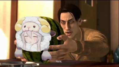 Majima gives you a........... WAITAMINUTE!