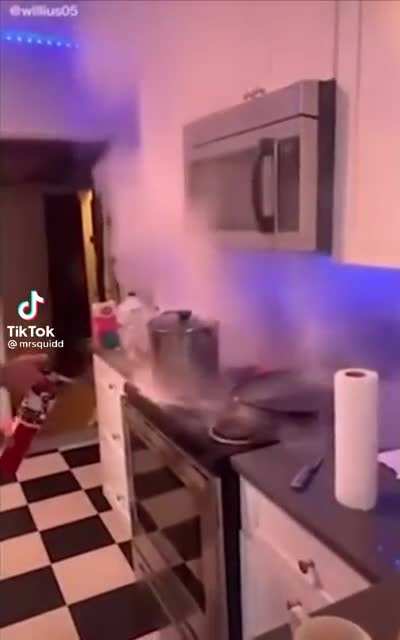 At least he was able to stop the fir-