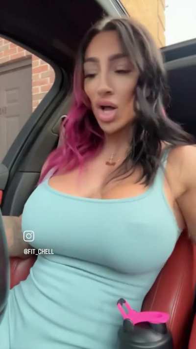 In the car