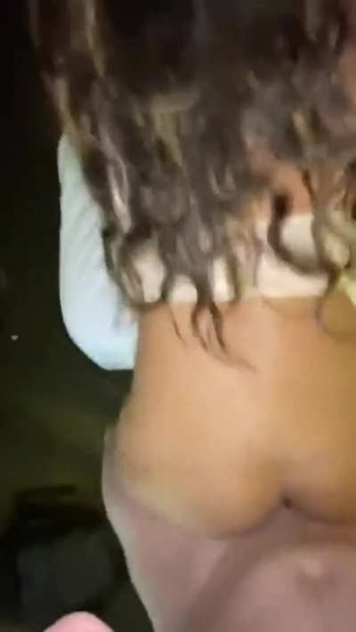 Amateur doggy ends with a creampie in a latina