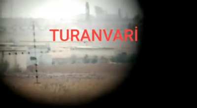 video shows a pkk militant getting killed by a turkish sniper.