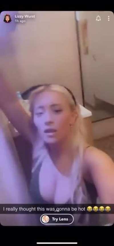 Her snap...