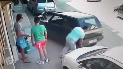 Dudes weren't really waiting for something amazing but they got to see it anyway.