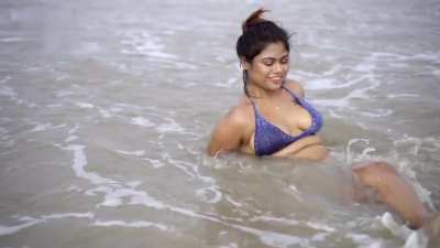 Arpita in 👙 bathing in mandarmani
