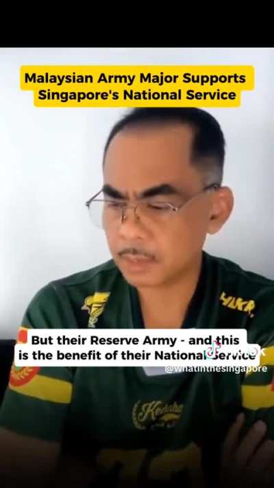 Malaysian Army Major commends Singapore's National Service