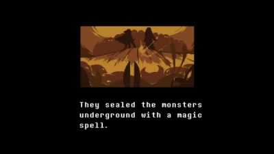 They sealed the monsters with a magic spell