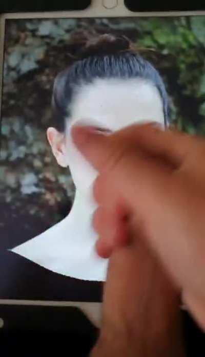 Daisy Ridley week - day 2 - tribute 2 - my bud jerkin his big hard cock over daisy slideshow and hot cumshot - If u want 2 b fed celebs and porn and show off jerkin over them on a second screen - public or private sessions - add hertsgirls on k1k