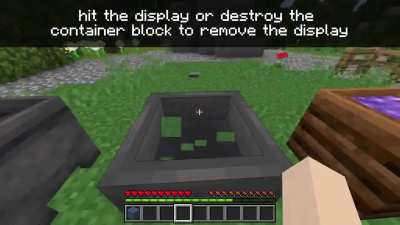 I made a datapack which lets you display (almost) any block inside cauldrons, composters, barrels &amp;amp; hoppers