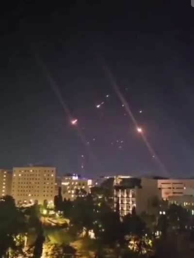 Iranian missiles over Jerusalem
