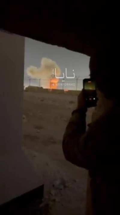Iranian drone strikes a radar at Ali Al Salem air base in Kuwait [March 7th 2026]