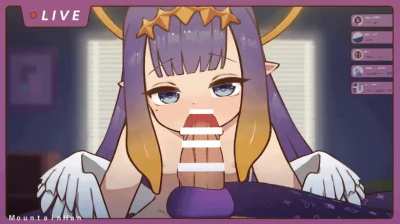Ina uses a tentacle on you (animated)