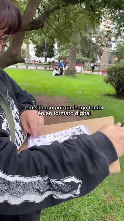 Jujuy: Se gana la vida dibujando a personas como ratas 🐭✍️