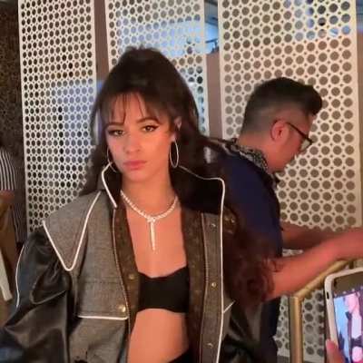 Getting ready for her photoshoot
