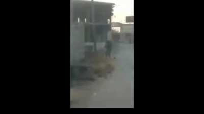 ISIS fighter shot in Mosul 2016 