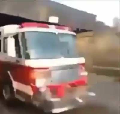 Motherfuckin fire truck coming!