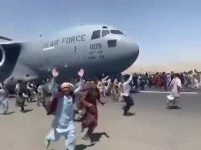When you see footage like this, think of the level of desperation that pushes a person to do this.. Afghanistan!