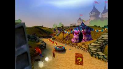 Anyone else notice this hidden life in Crash 3?