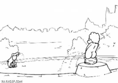 The statue
