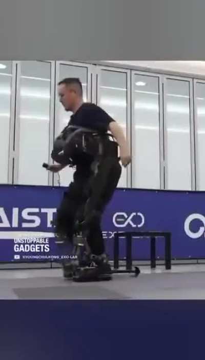 The South Korean institute KAIST has created an exoskeleton that helps paralyzed people stand, walk, and climb stairs
