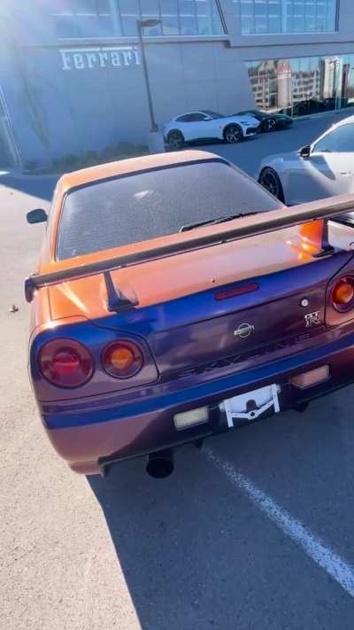 Thoughts on this Midnight Purple R34 I saw today??