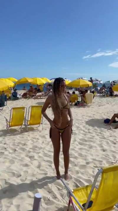 at the beach