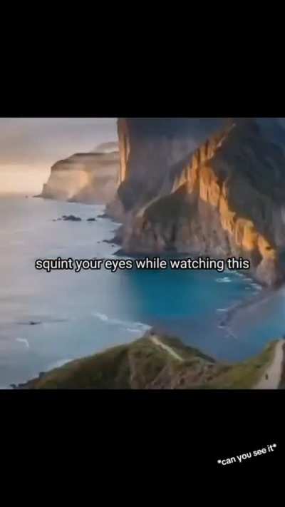 Squint your eyes while watching this