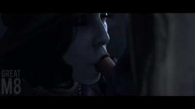 Alcina Dimitrescu sucking dick (Greatm8)