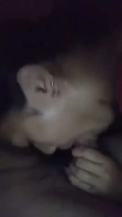 Poly milf gives good head