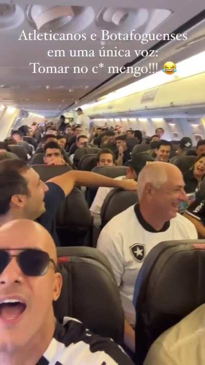 Torcedores do Botafogo-RJ e do Atlético-MG unidos pelo ódio ao Flamengo