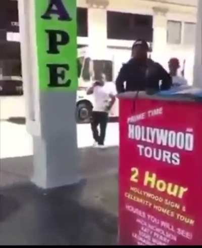 Man get hit by car Los Angeles