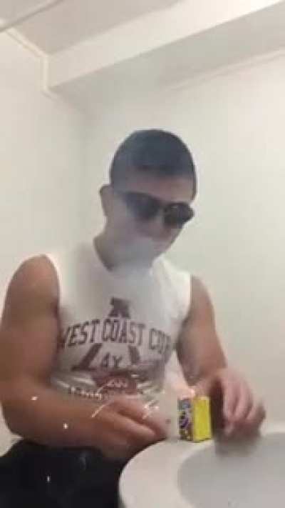 Remember to wear goggles, safety first!