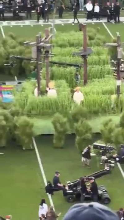 Fangorn came alive for the halftime show