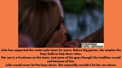 Mom makes all the boys cum, even her son