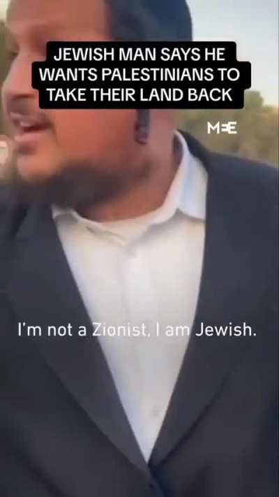 "I am not Zionist, I am Jewish"