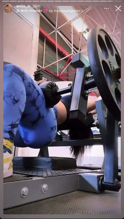 Her ass is falling off the bone